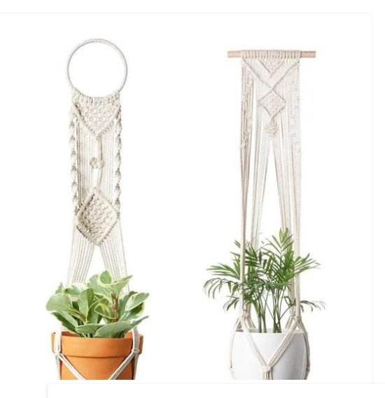 Macrame Plant Hangers Set