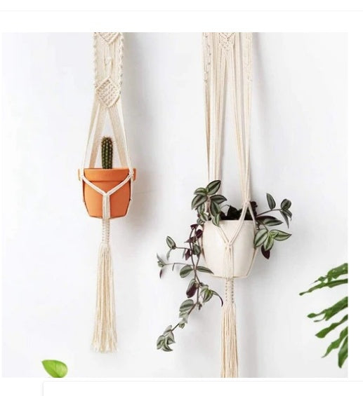 Macrame Plant Hangers Set